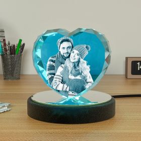 LED Light Base For 3D Crystal Photo Wood Lighted Display Plate Flat USB Operated (Option: 7 Colors Light Base Upgrade)