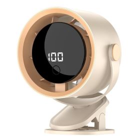 4 In1 Cooling Fan Camping Fan USB Rechargeable Foldable Clip Desk Fan 360 Adjustable 1-100 Speeds Wtih LED (Option: 1pack)