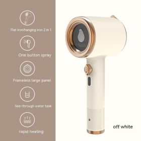 Mini Portable Handheld Garment Steamer Fabric Steam Iron For Clothes Travel Home Appliances Vertical US Plug Ironing Machine (Option: Beige-Cn-1PCS)